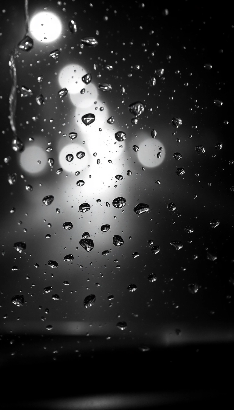 Free AI Night Car Rain iPhone Luxurious Background
